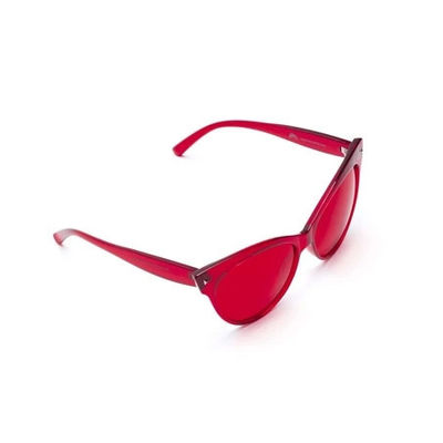 Wanita Trendy Shades Sunglasses Logo Kustom Kacamata Terapi Warna Pelindung Matahari